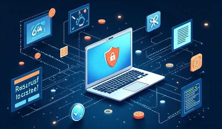 Illustration showing browser cookies and tracking technologies